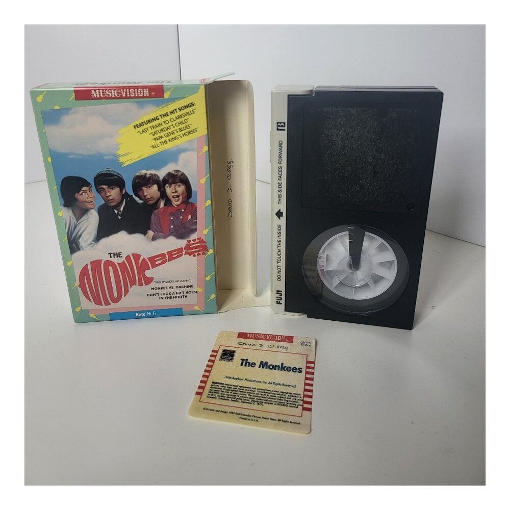 The Monkees BETA Tape Betamax (Not VHS) Last Train to Clarksville